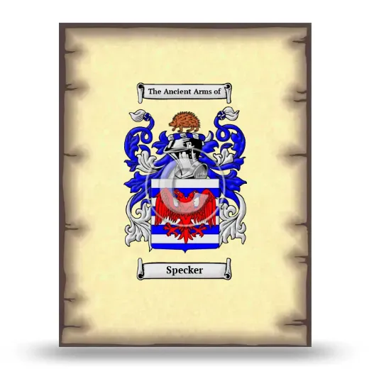 Specker Coat of Arms Print