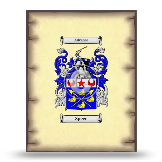 Speer Coat of Arms Print