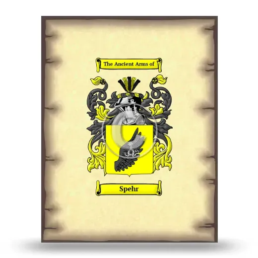 Spehr Coat of Arms Print
