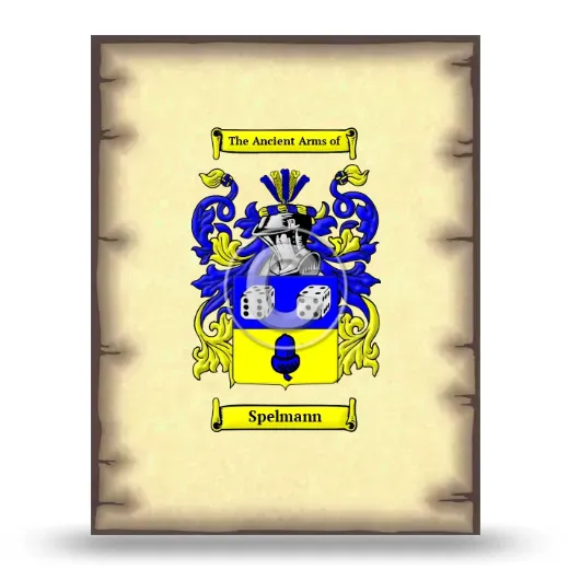 Spelmann Coat of Arms Print