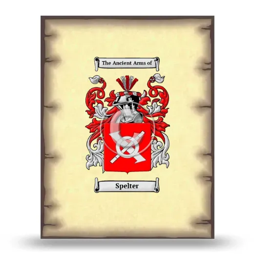 Spelter Coat of Arms Print