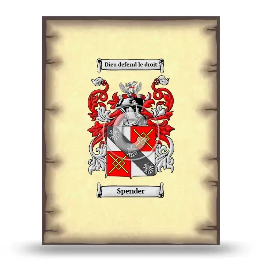Spender Coat of Arms Print