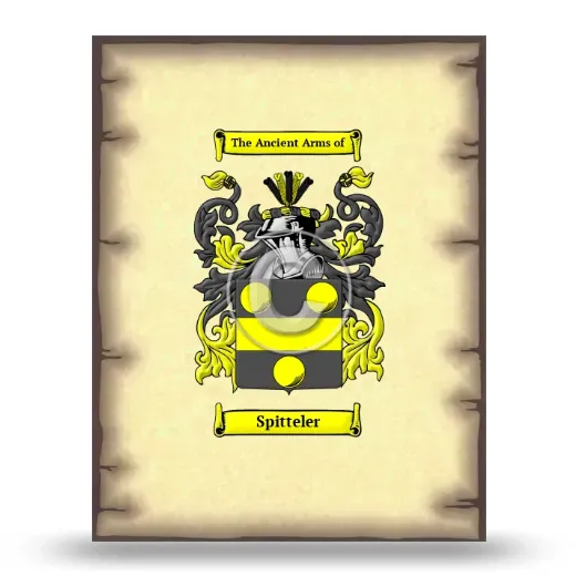 Spitteler Coat of Arms Print