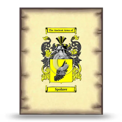Spohrer Coat of Arms Print
