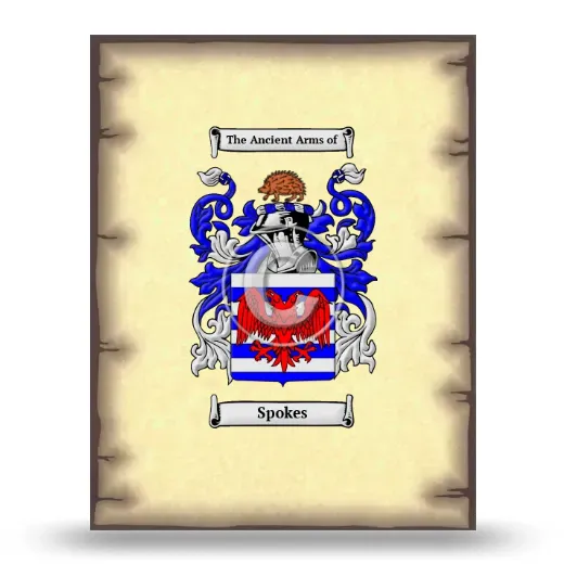 Spokes Coat of Arms Print