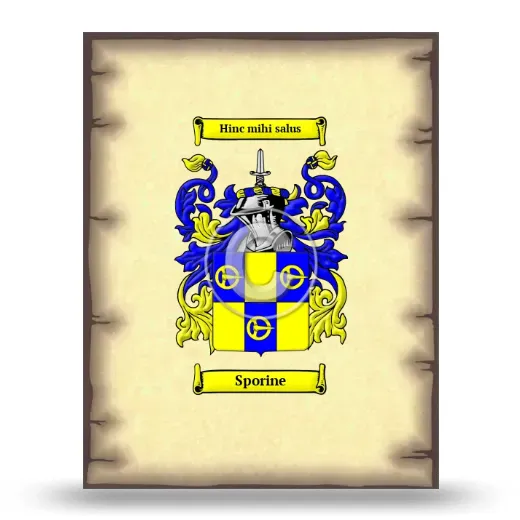 Sporine Coat of Arms Print