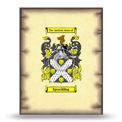 Sprackling Coat of Arms Print