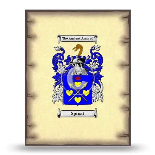 Sproat Coat of Arms Print