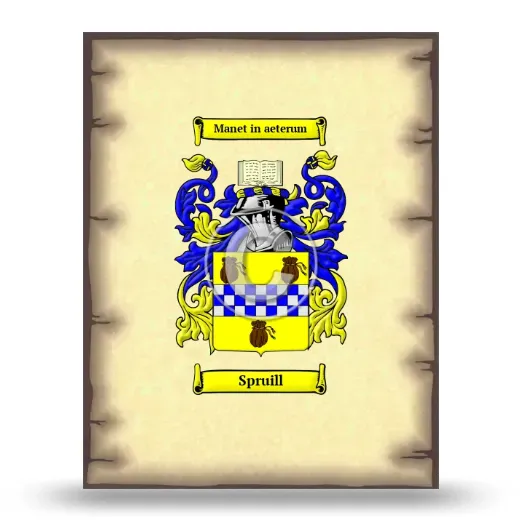 Spruill Coat of Arms Print
