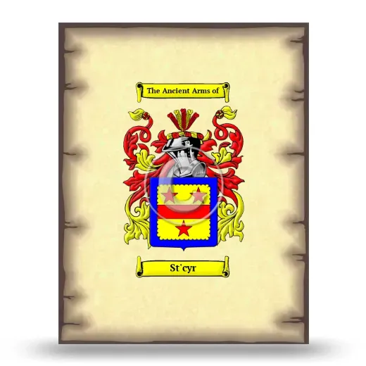 St'cyr Coat of Arms Print