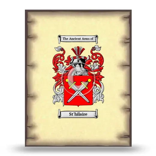 St'hilaire Coat of Arms Print