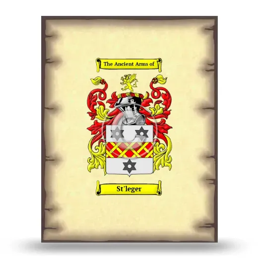 St'leger Coat of Arms Print
