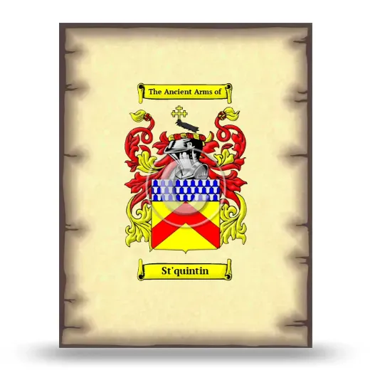 St'quintin Coat of Arms Print