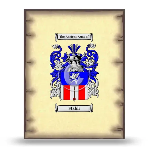 Stähli Coat of Arms Print