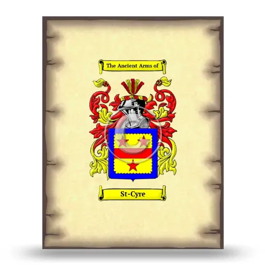 St-Cyre Coat of Arms Print