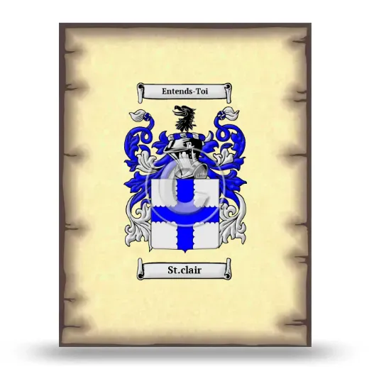 St.clair Coat of Arms Print