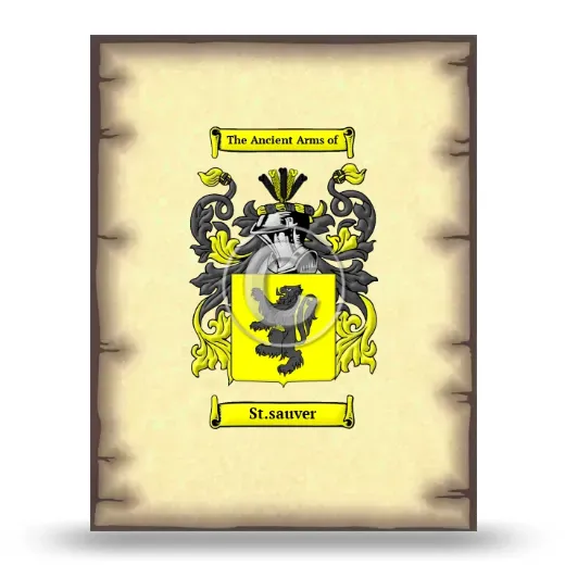 St.sauver Coat of Arms Print