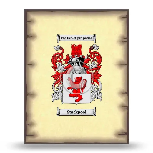 Stackpool Coat of Arms Print