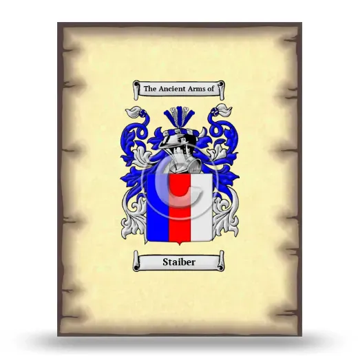 Staiber Coat of Arms Print