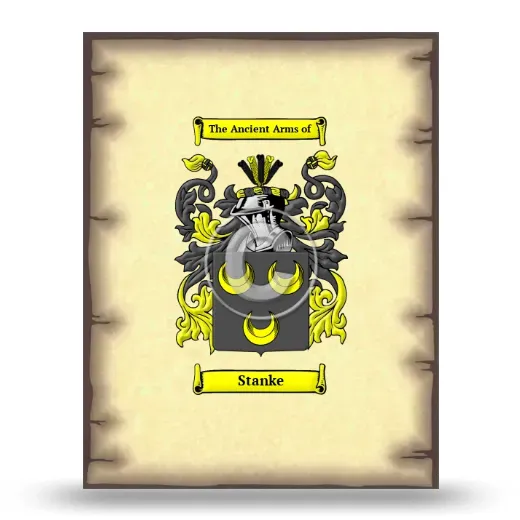 Stanke Coat of Arms Print