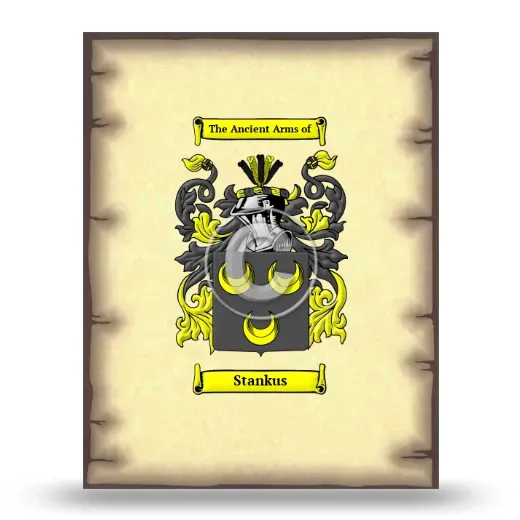 Stankus Coat of Arms Print