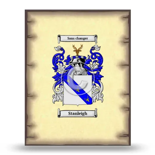 Stanleigh Coat of Arms Print