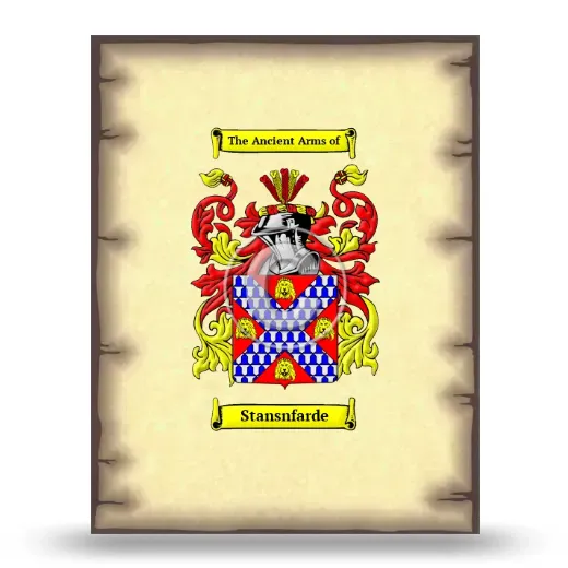 Stansnfarde Coat of Arms Print