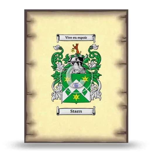 Starrs Coat of Arms Print