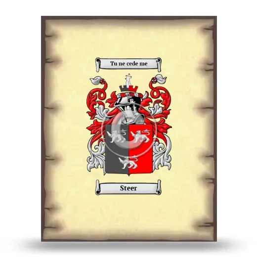 Steer Coat of Arms Print