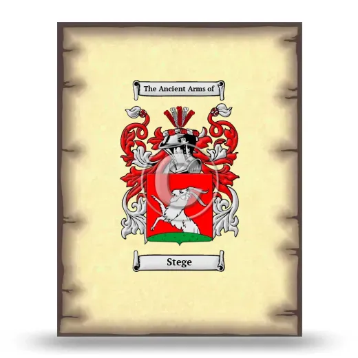 Stege Coat of Arms Print