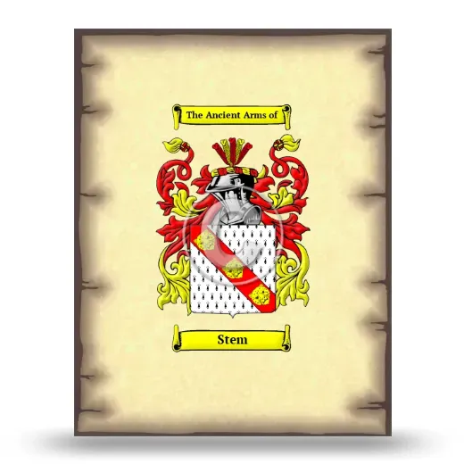Stem Coat of Arms Print