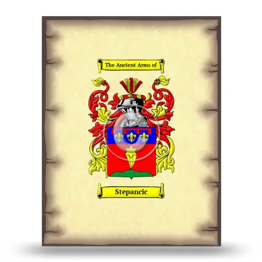 Stepancic Coat of Arms Print