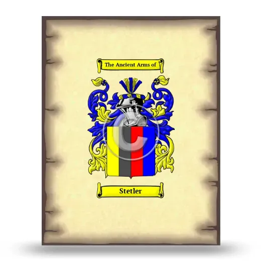 Stetler Coat of Arms Print