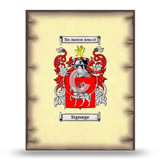 Stgeorge Coat of Arms Print