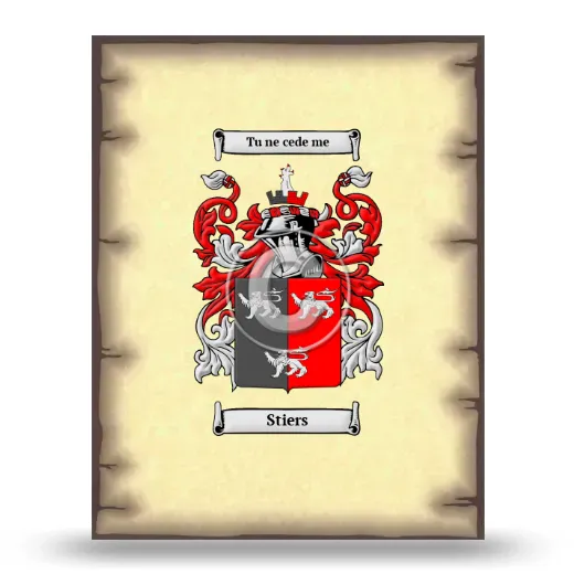 Stiers Coat of Arms Print