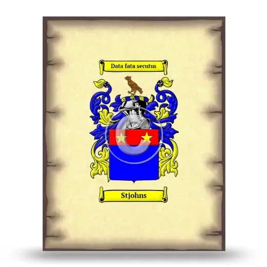 Stjohns Coat of Arms Print