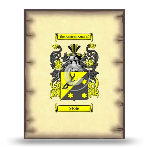 Stole Coat of Arms Print