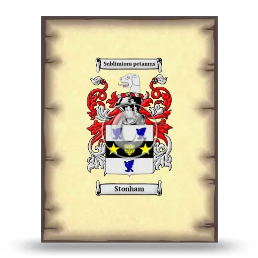 Stonham Coat of Arms Print