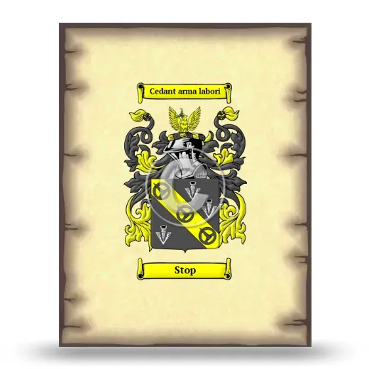 Stop Coat of Arms Print