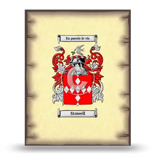 Stowell Coat of Arms Print