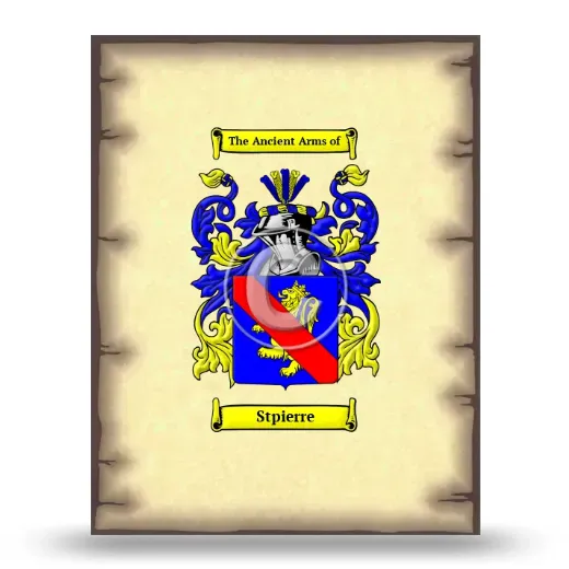 Stpierre Coat of Arms Print