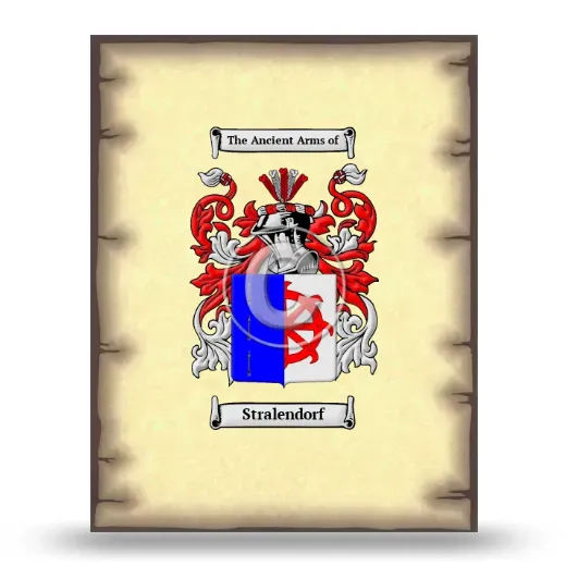 Stralendorf Coat of Arms Print
