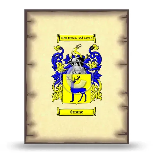 Strane Coat of Arms Print