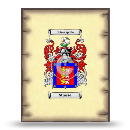 Strasse Coat of Arms Print