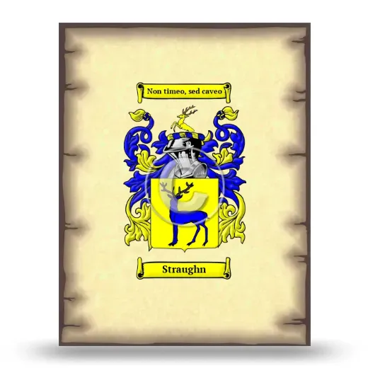 Straughn Coat of Arms Print