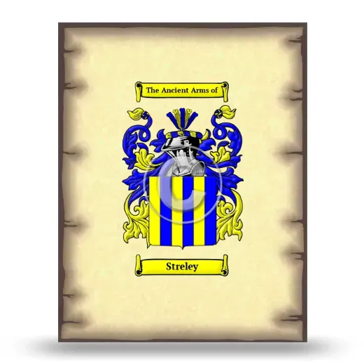 Streley Coat of Arms Print