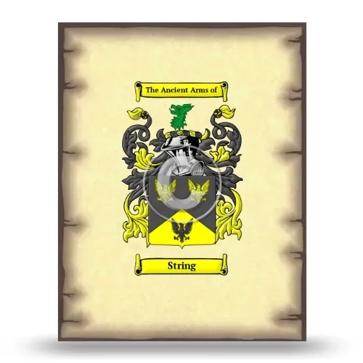 String Coat of Arms Print