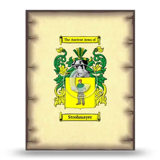 Strohmayer Coat of Arms Print