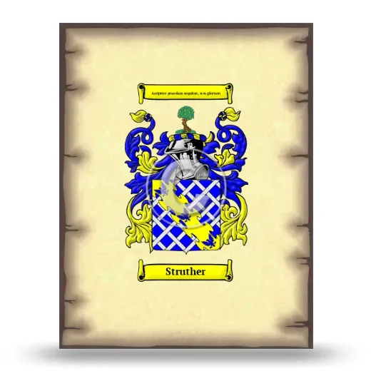 Struther Coat of Arms Print