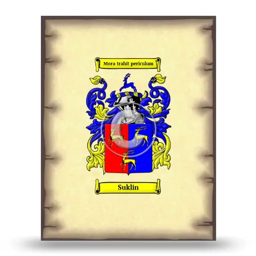 Suklin Coat of Arms Print